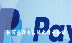如何查询自己的比特币余